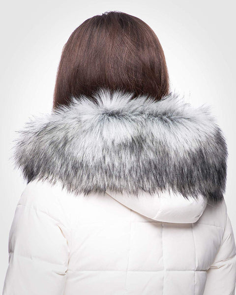 Futrzane Faux Fur Trim For Hood Replacement - Like Real Fur - Buttons Included