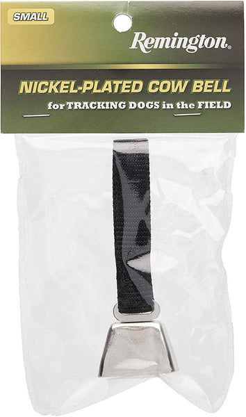 Coastal Pet Nickel-Plated Cow Bell with Black Nylon Strap for Tracking Dogs in the Field