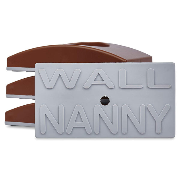 Wall Nanny - Baby Gate Wall Protector (Made in USA) Protect Walls & Doorways from Pet & Dog Gates - for Child Pressure Mounted Stair Safety Gate - No Safety Hazard on Bottom Spindles - Saver - 4 Pack