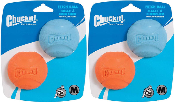 ChuckIt! Fetch Ball Dog Toys - 4 Sizes (Colors Vary)
