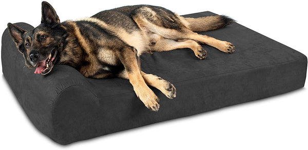 Big Barker 7" Pillow Top Orthopedic Dog Bed for Large and Extra Large Breed Dogs (Headrest Edition)