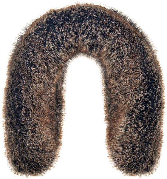 Futrzane Faux Fur Trim For Hood Replacement - Like Real Fur - Buttons Included