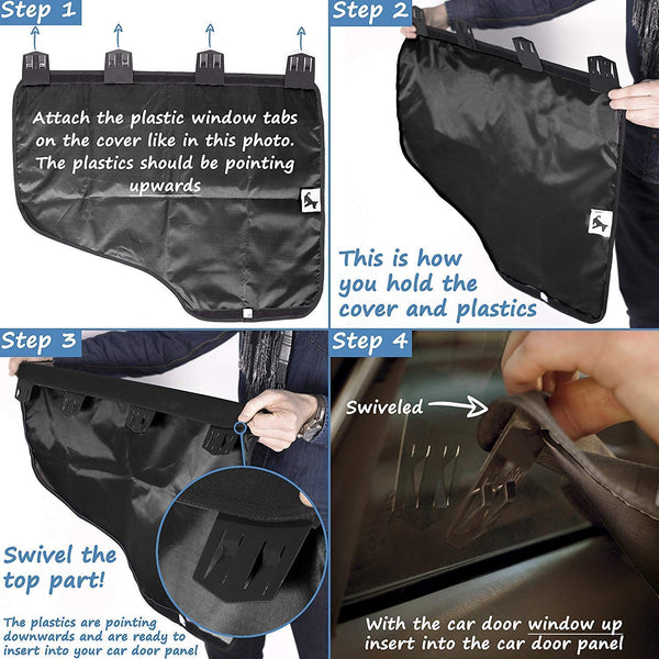 Car Door Protector - Pet Dog Car Door Cover Protector, Guard for Car Doors, Anti Scratch Waterproof, Safe for Dogs, Fits Any Vehicle