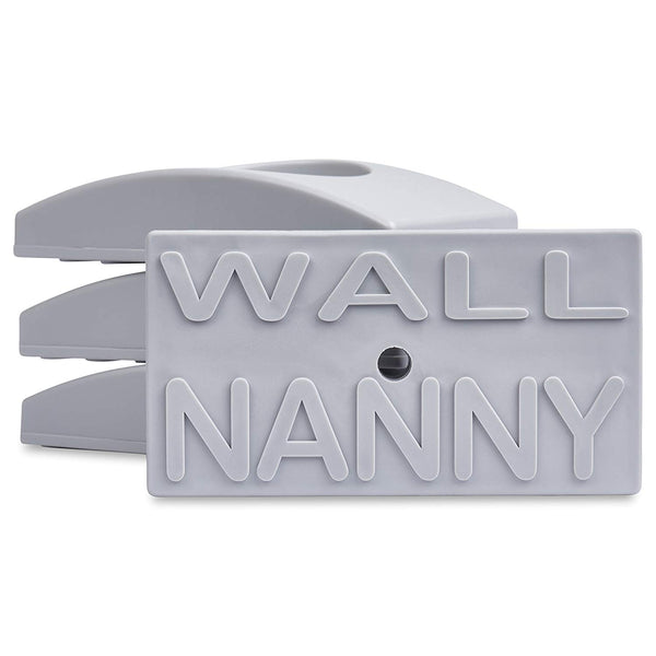 Wall Nanny - Baby Gate Wall Protector (Made in USA) Protect Walls & Doorways from Pet & Dog Gates - for Child Pressure Mounted Stair Safety Gate - No Safety Hazard on Bottom Spindles - Saver - 4 Pack