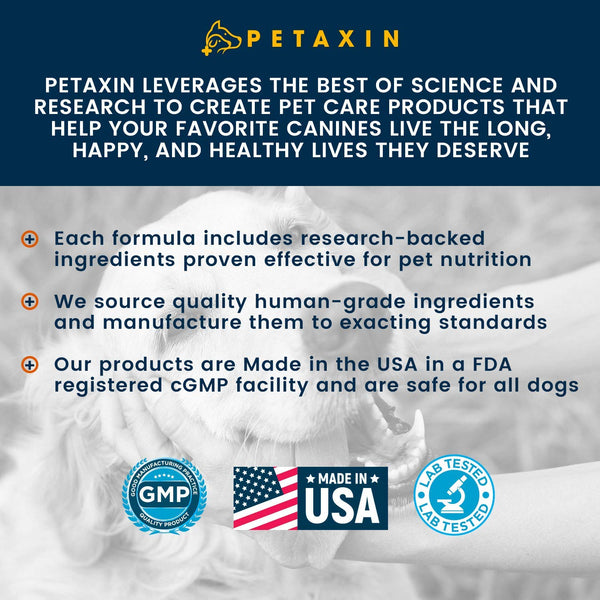 Petaxin Omega 3 Fish Oil for Dogs Chew - with EPA, DHA, and Biotin - Supports Healthy Skin, Shiny Coat, Hips & Joints, Heart Health, and Brain Function - Skin and Coat Supplement - Non-GMO - 120 Ct.