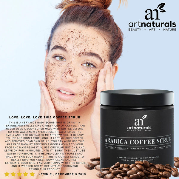 Crema Anti-Celulitis Y Anti-Estrias a Base De Cafe Organico Natural - Bote De 8.8 Onzas