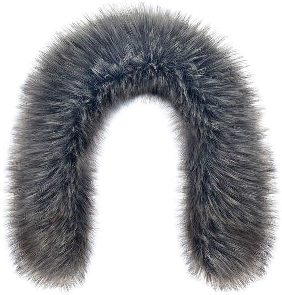 Futrzane Faux Fur Trim For Hood Replacement - Like Real Fur - Buttons Included