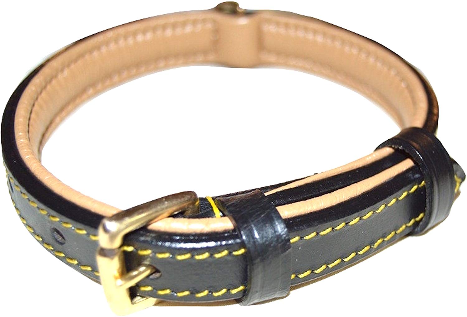 Soft Touch Collars Luxury Real Leather Padded Dog Collar