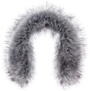 Futrzane Faux Fur Trim For Hood Replacement - Like Real Fur - Buttons Included