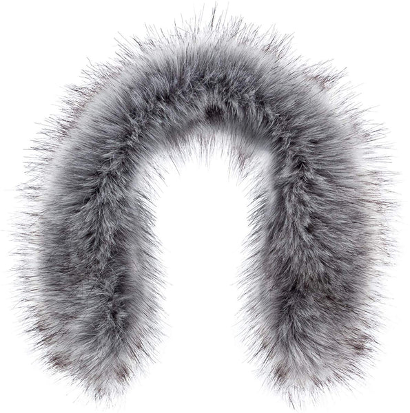 Futrzane Faux Fur Trim For Hood Replacement - Like Real Fur - Buttons Included