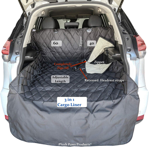 Plush Paws Waterproof Cargo Liner with Bumper and Side Panels