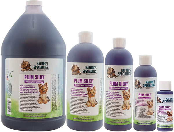 Nature's Specialties Plum Silky Pet Shampoo for Dogs and Cats