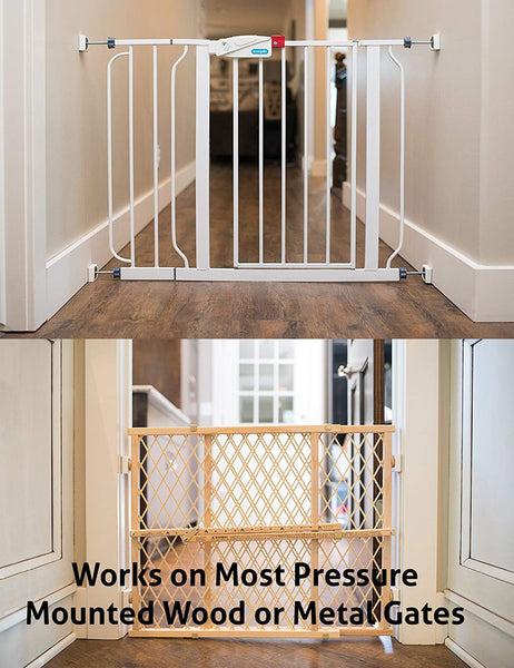 Baby Gate Wall Protector Wall Nanny Mini - Low-Profile (Made in USA) for Dog & Pet Gates - Perfect in Doorways - Cups Protect Walls from Kid Child Safety Pressure Gates - Guard Saver