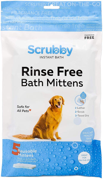 ScrubbyPet No Rinse Pet Wipes- Use Pet Bathing, Pet Grooming Pet Washing, Simple to Use,Just Lather, Wipe, Dry. Excellent Sensitive Skin. The Ideal Pet Wipes Bathing Your Pet Dog Cat