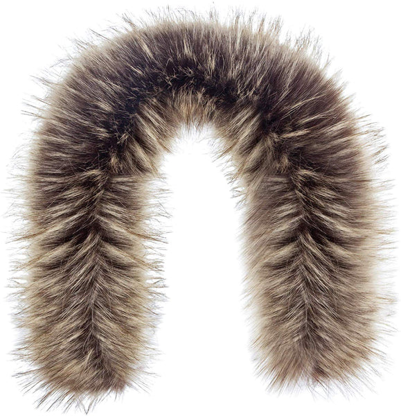 Futrzane Faux Fur Trim For Hood Replacement - Like Real Fur - Buttons Included