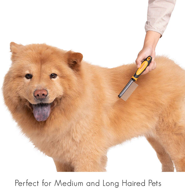 Friends Forever 6 in 1 Professional Pet Grooming Kit Box - Cats Dogs Nail Clippers & File, Wire Dog Brush/Slicker Brush, Deshedding Tool, Dematting Comb, Undercoat Rake