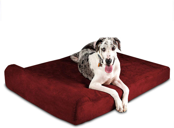 Big Barker 7" Pillow Top Orthopedic Dog Bed for Large and Extra Large Breed Dogs (Headrest Edition)