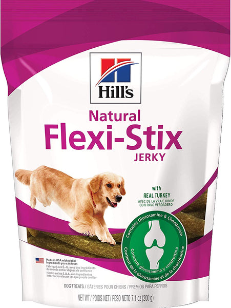 Hill's Dog Treats Turkey Jerky Flexi-Stix for joint health, Healthy Dog Snacks 7.1 oz Bag