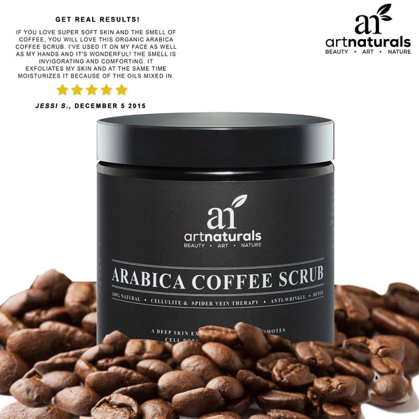 Crema Anti-Celulitis Y Anti-Estrias a Base De Cafe Organico Natural - Bote De 8.8 Onzas