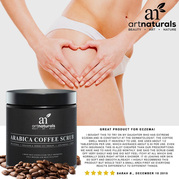 Crema Anti-Celulitis Y Anti-Estrias a Base De Cafe Organico Natural - Bote De 8.8 Onzas