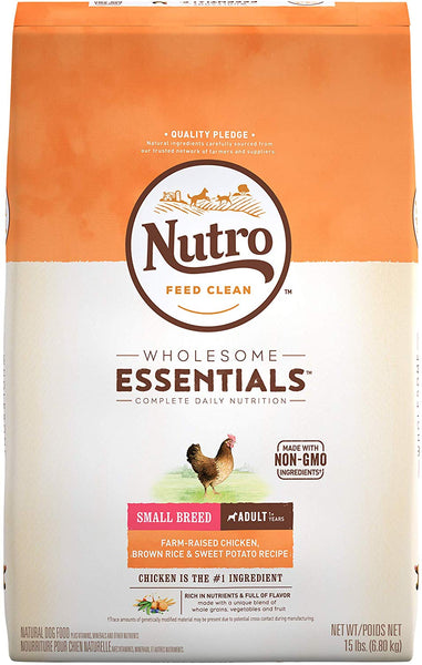 Nutro Wholesome Essentials Farm-Raised Chicken, Brown Rice & Sweet Potato Recipe Dry Small Breed Adult Dog Food