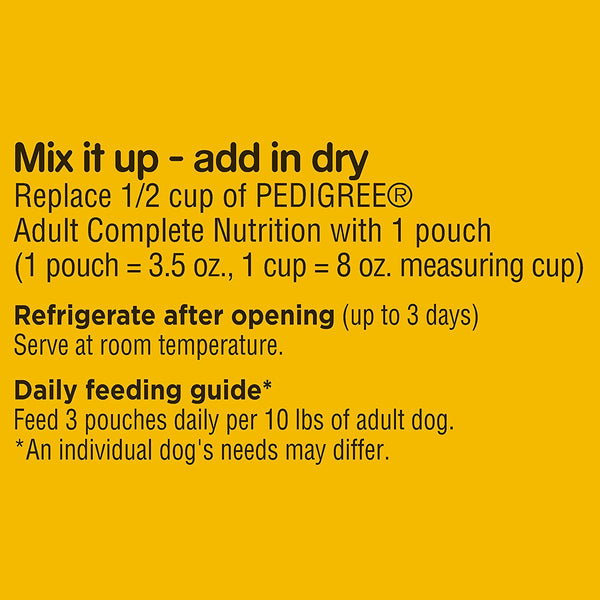 Pedigree Choice Cuts In Gravy Adult Wet Dog Food Variety Pack, (24) 3.5 Oz. Pouches