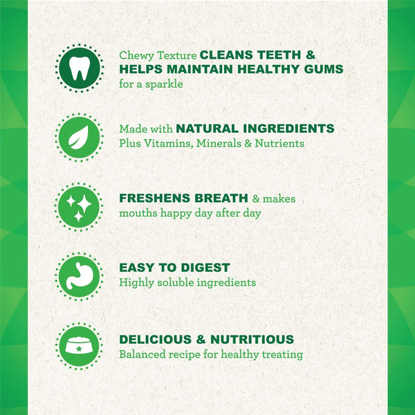 GREENIES Original Petite Natural Dog Dental Care Chews Oral Health Dog Treats, 72 oz. Pack (120 Treats)