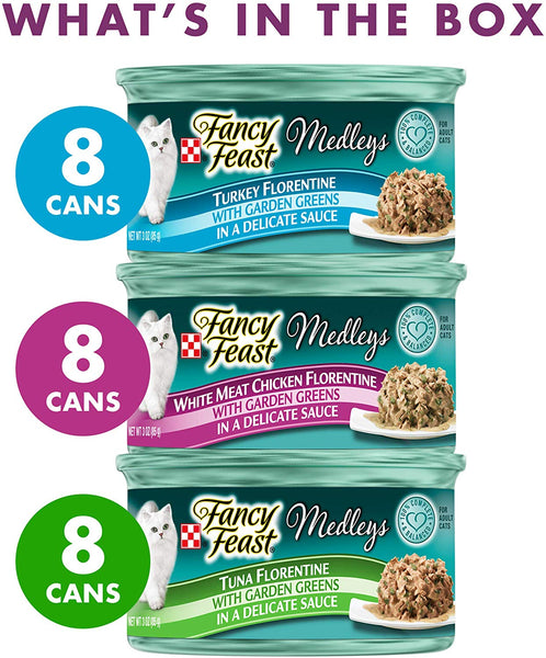 Purina Fancy Feast Medleys Adult Wet Cat Food Variety Pack