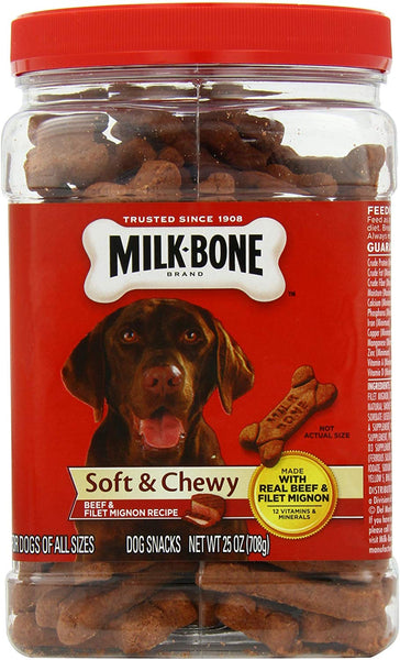 Milk-Bone Soft & Chewy Dog Treats with 12 Vitamins and Minerals