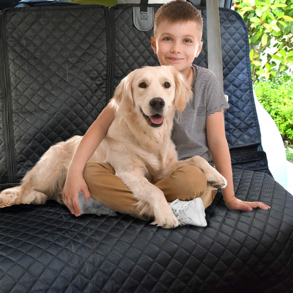 Vailge Bench Dog Car Seat Cover for Back Seat, 100% Waterproof Dog Car Seat Covers, Heavy-Duty & Nonslip Back Seat Cover for Dogs,Washable & Compatible Pet Car Seat Cover for Cars, Trucks & SUVs