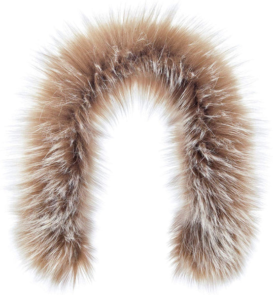 Futrzane Faux Fur Trim For Hood Replacement - Like Real Fur - Buttons Included