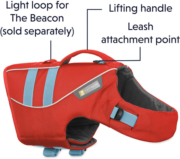 RUFFWEAR - Float Coat Dog Life Jacket for Swimming, Adjustable and Reflective