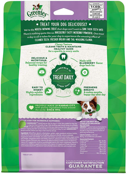 Greenies Blueberry Flavor Teenie Dog Dental Chews