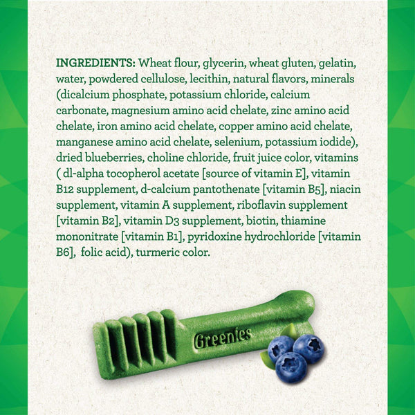 Greenies Blueberry Flavor Teenie Dog Dental Chews