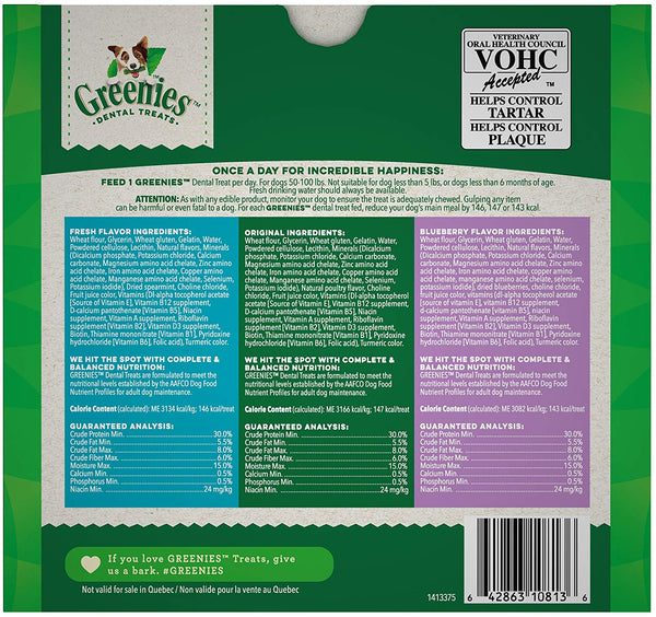 Greenies 3-Flavor Variety Pack Large Dog Dental Chews