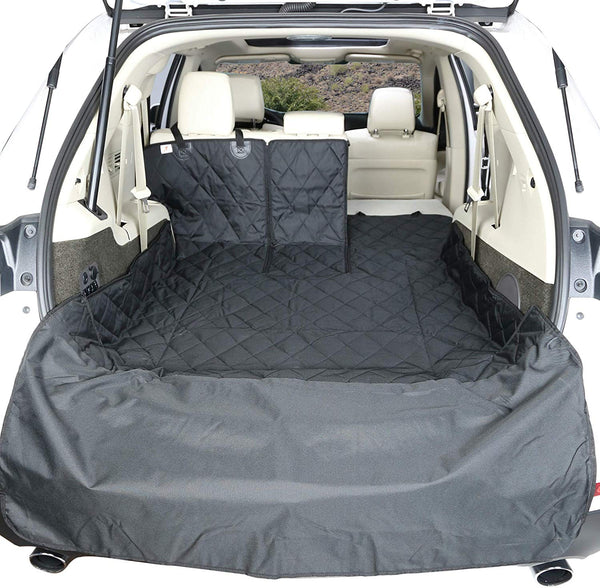 4Knines SUV Cargo Liner for Fold Down Seats - 60\/40 Split and Armrest Pass-Through Compatible - USA Based Company