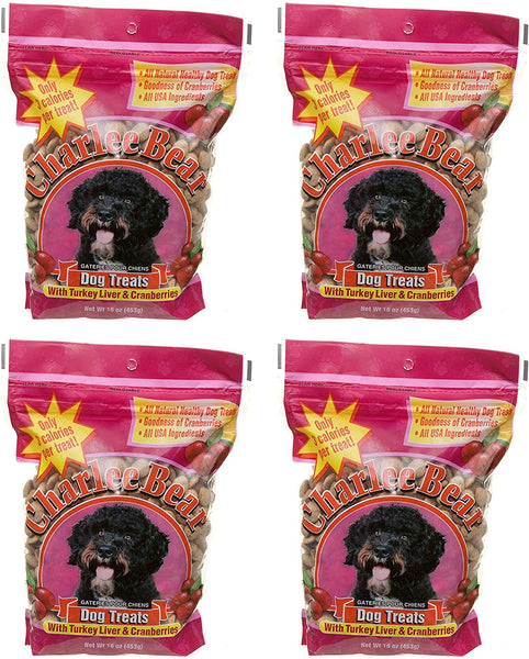 Charlee Bear Dog Treats with Turkey Liver & Cranberries - 16 oz