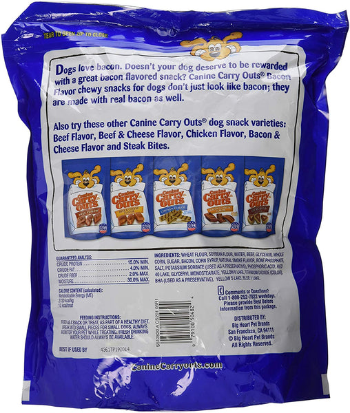 Canine Carry-Outs Bacon Flavor Dog Treats, 50-Ounce