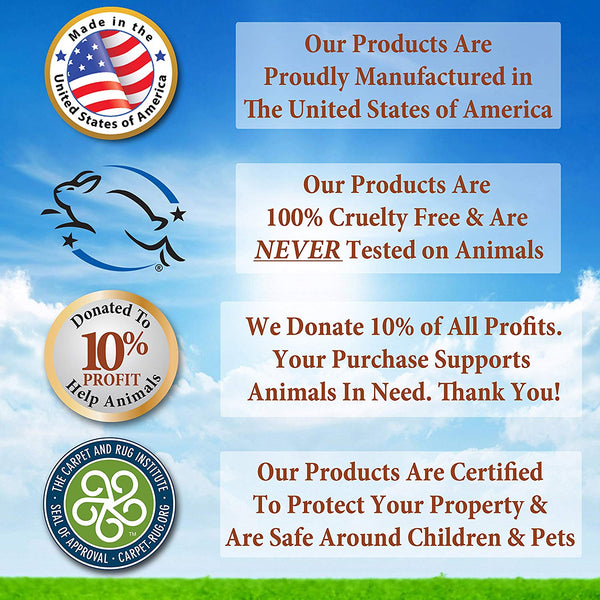 Pet Stain & Odor Remover, Enzyme Cleaner, Odor Eliminator, Best Carpet Stain Remover, Pet Odor Eliminator, Stain Remover, Odor Neutralizer, Cat Urine Smell - Cleaner - Eliminator, Sunny and Honey, 1 Gallon
