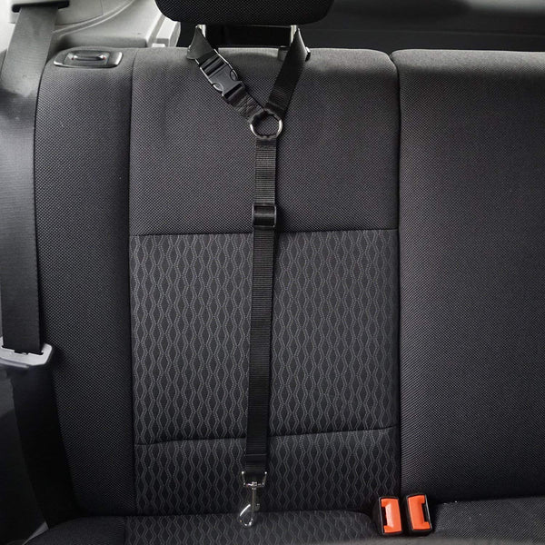 BWOGUE 2 Packs Dog Cat Safety Seat Belt Strap Car Headrest Restraint Adjustable Nylon Fabric Dog Restraints Vehicle Seatbelts Harness