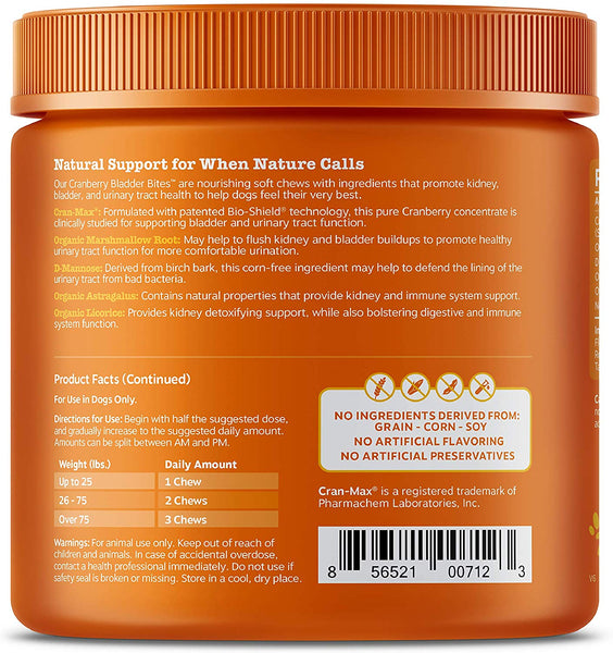 Zesty Paws Cranberry for Dogs - UT Incontinence Support + Immune Health Dog Antioxidant - Urinary Tract UTI & Kidney + Bladder Support - D-Mannose + Organic Marshmallow & Licorice