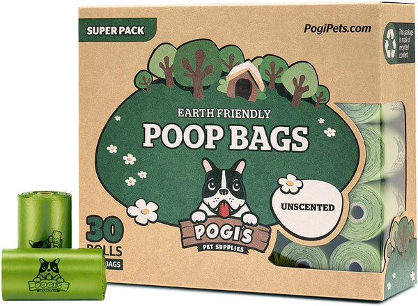 Pogi’s Poop Bags - Large, Leak-Proof, Earth-Friendly Poop Bags for Dogs