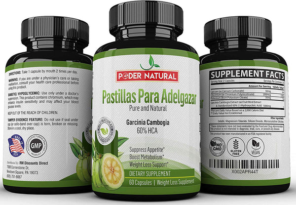 Pastillas Para Adelgazar Rapido Naturales - Limpia Y Desintoxica Tu Cuerpo, Quema Grasa Y Controle El Apetito