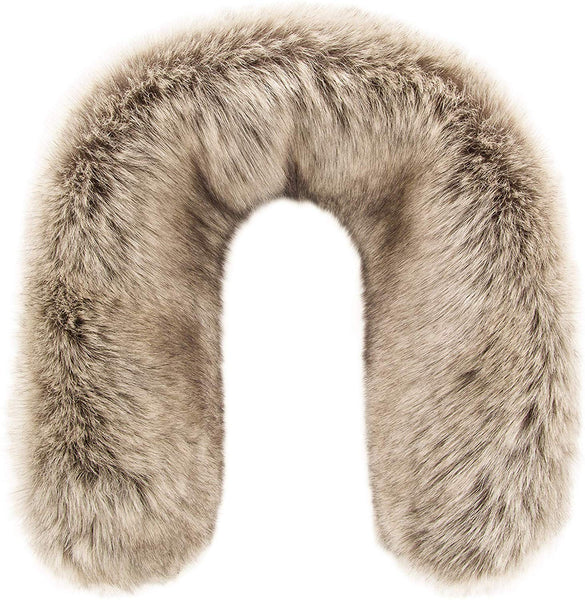 Futrzane Faux Fur Trim For Hood Replacement - Like Real Fur - Buttons Included