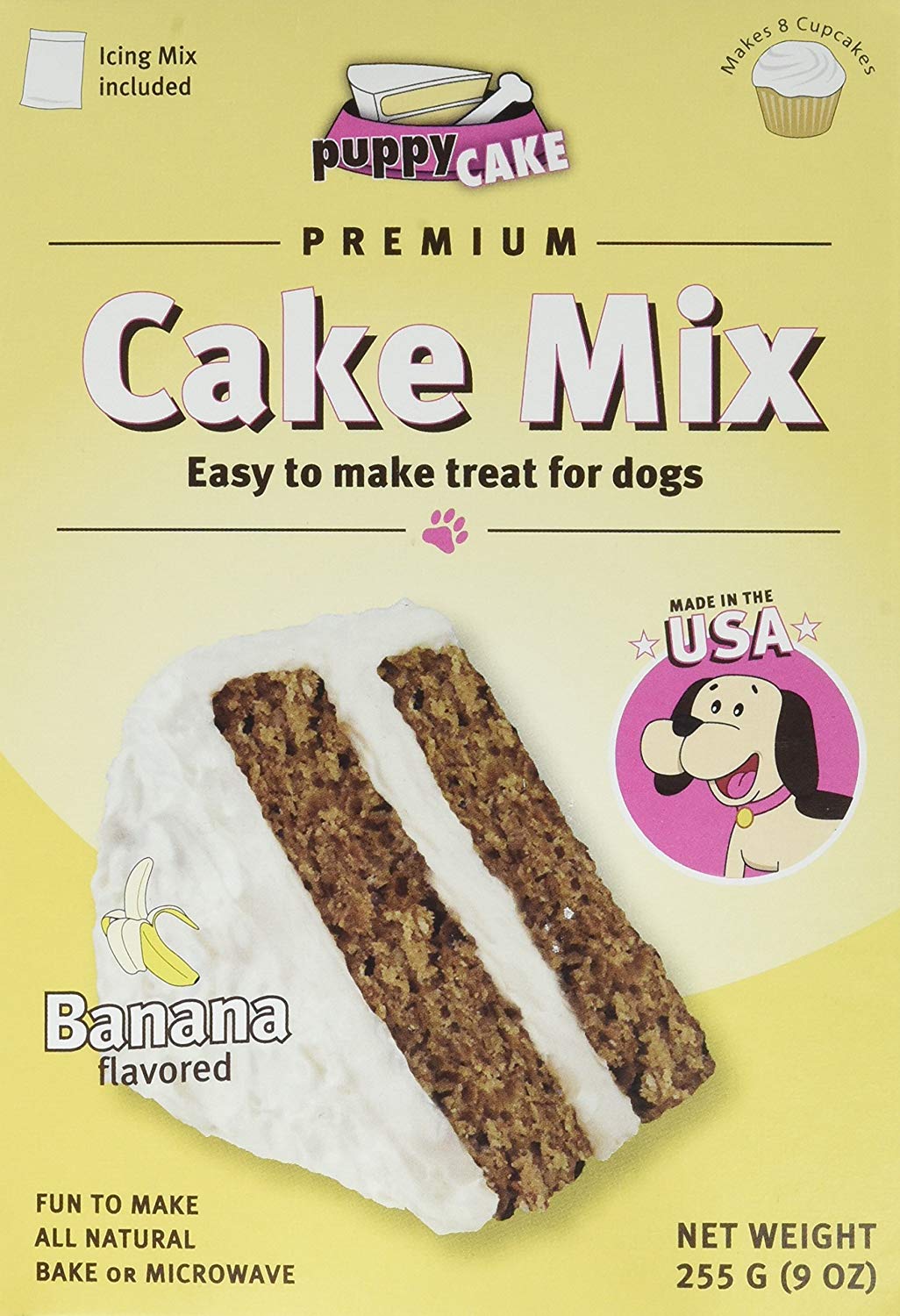 Puppy Cake Banana Cake Mix and Frosting for Dogs