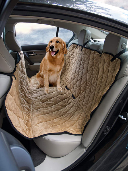 Sonnyridge Dog Hammock & Seat Covers for Dogs. This Pet Car Seat Cover Protects Your Back Seat from Dirt, Hair or Dander. A Great Seat Protector for Dogs - Helps Keep Your Pet Safe.