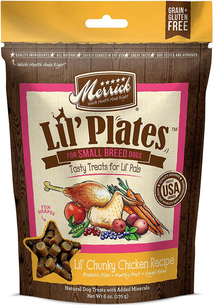 Merrick Lil Plates Lil' Chunky Chicken Recipe Dog Treat, 5oz