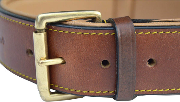 Soft Touch Collars Luxury Real Leather Padded Dog Collar