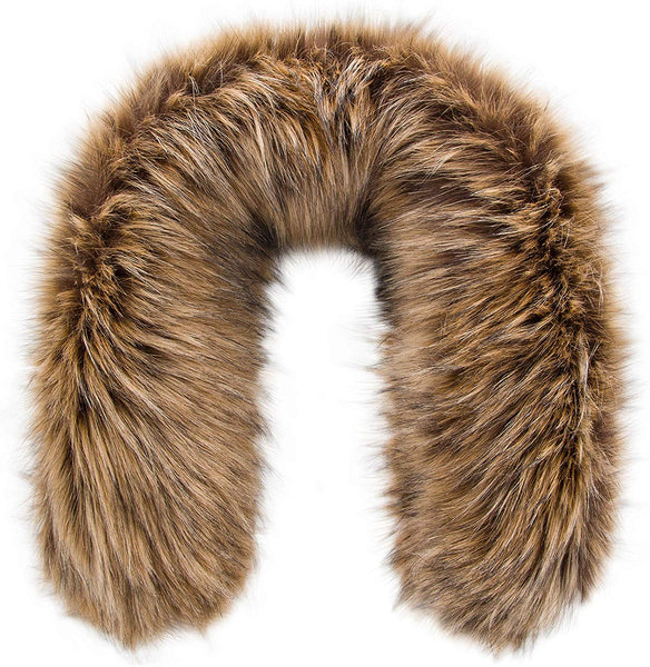 Futrzane Faux Fur Trim For Hood Replacement - Like Real Fur - Buttons Included